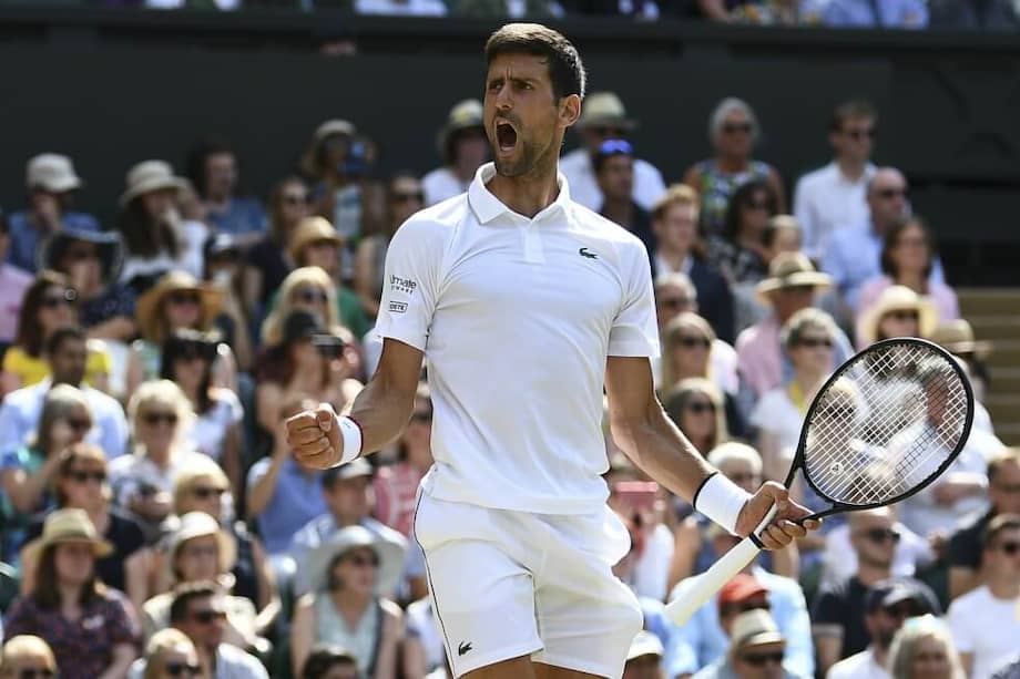 El serbio Novak Djokovic jugará este domingo su sexta final en Wimbledon, el tercer Grand Slam de la temporada. / AFP