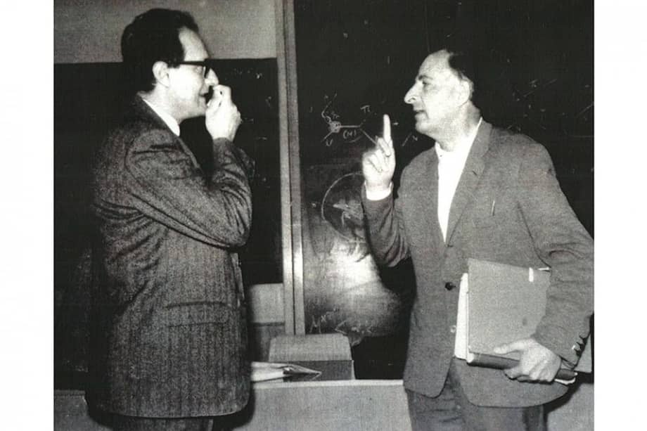 El científico Carlo Franzinetti (izquierda) y el físico italiano Bruno Pontecorvo (derecha. ) / Wikipedia.