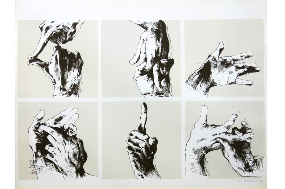 “Sin título 76” (1985). Serigrafía sobre papel, 50 x 65 cm. / Cortesía