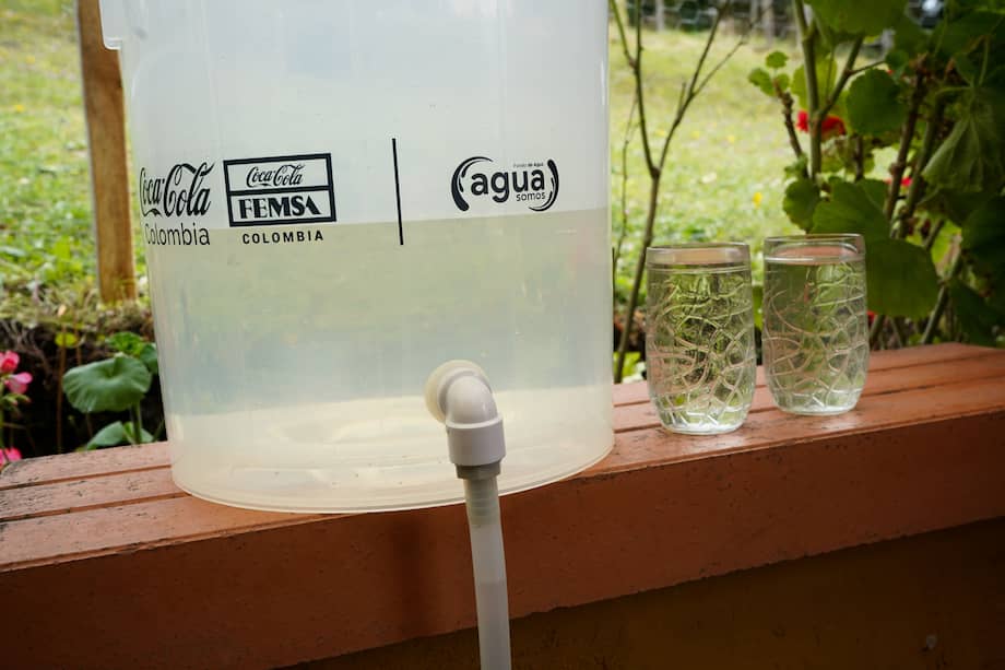 Este es uno de los filtros domiciliarios que se instalarán en los proximos meses en La Calera / Cortesía: Sistema Coca-Cola.