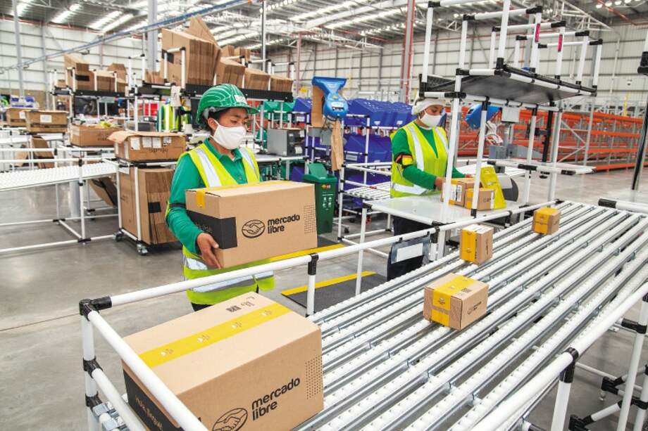 Imagen de la unas bodegas de Mercado Libre. / Cortesía