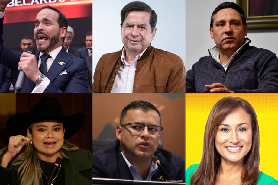 Candidatos a la presidencia y sus aliados en el Congreso.