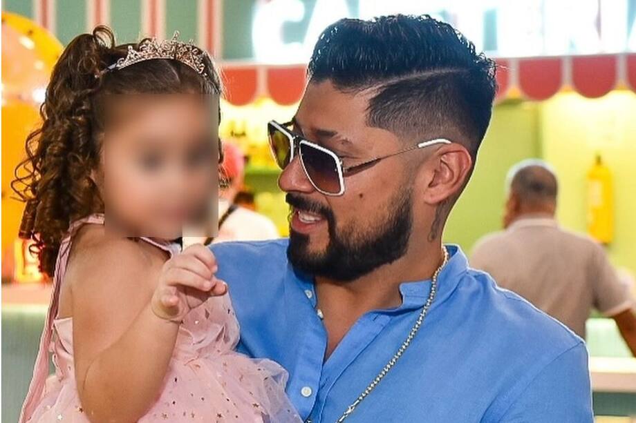 Lowe León en el cumpleaños de su hija Adhara, el primero al que pudo asistir.