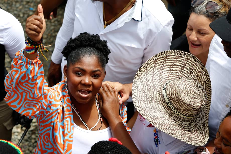 Francia Márquez votó desde su natal Suárez, Cauca.