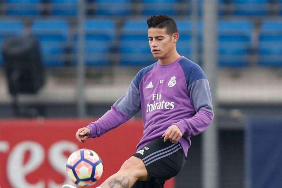 James Rodríguez, mediocampista del Real Madrid.