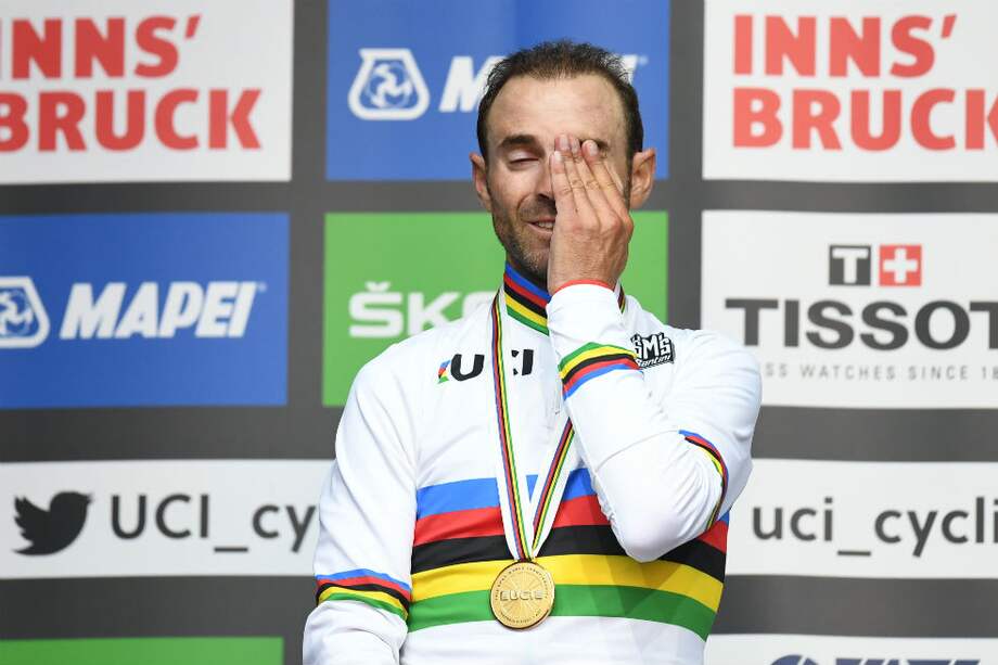 Alejandro Valverde, campeón mundial de ciclismo de ruta. / EFE