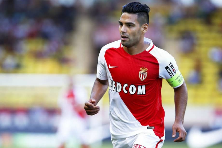 Falcao, delantero del Mónaco. Foto: AFP