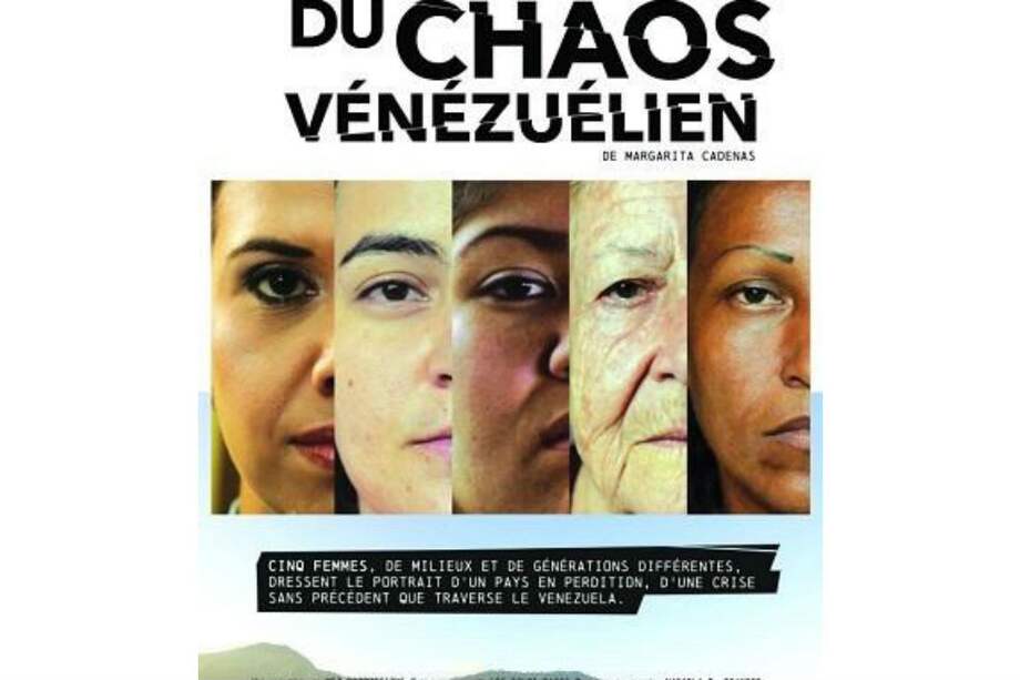 Imagen del afiche oficial de la película "Mujeres del caos venezolano". / Cortesía