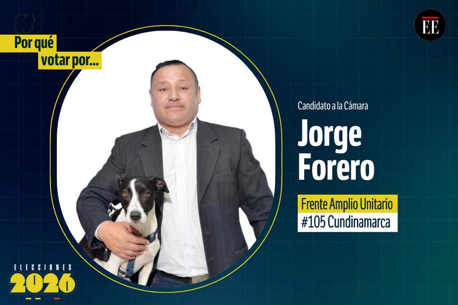 Jorge Forero, candidato a la Cámara por el partido Frente Amplio Unitario.