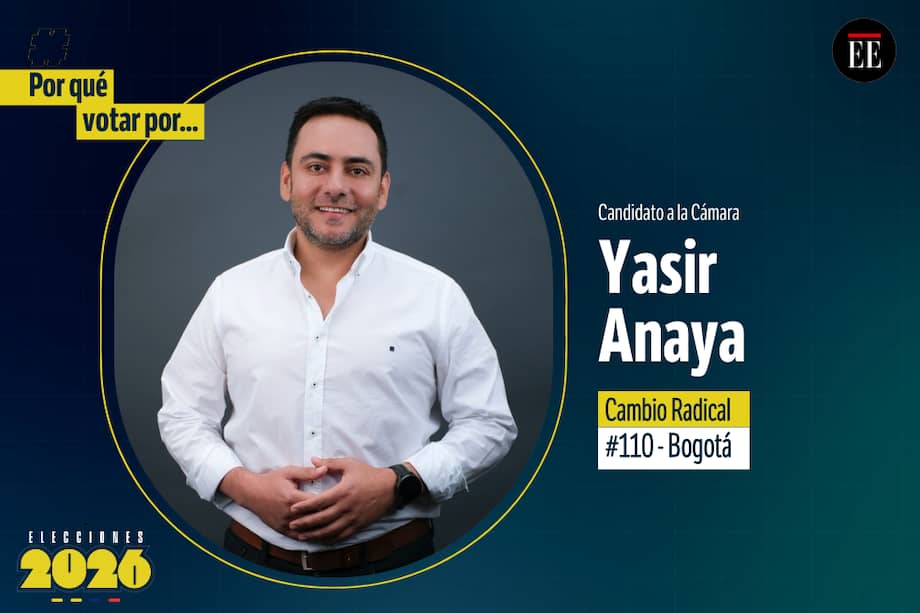 Yasir Anaya es candidato a la Cámara. Va por Cambio Radical.