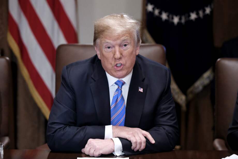 Presidente, Donald Trump, durante un encuentro en la Casa Blanca. / Bloomberg