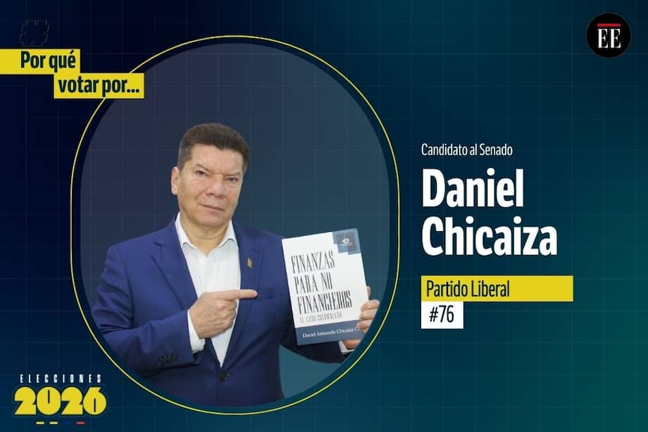 Daniel Chicaiza, candidato al Senado.