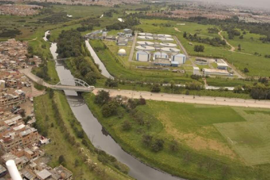Imagen aérea de la actual Planta de Tratamiento Salitre. Cortesía CAR