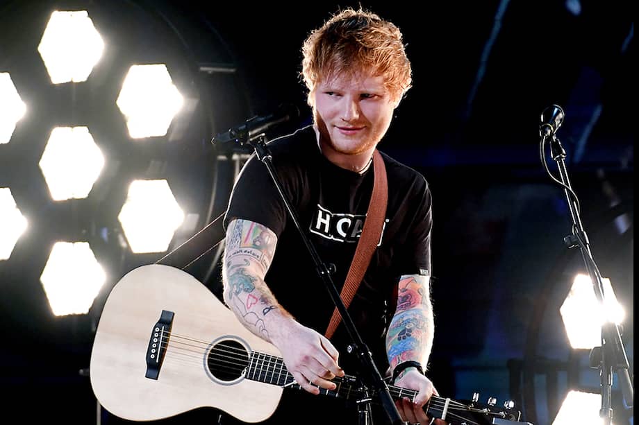 Ed Sheeran, cantante británico, intérprete de temas como "Shape of You2 y "Thinking Out Loud".
