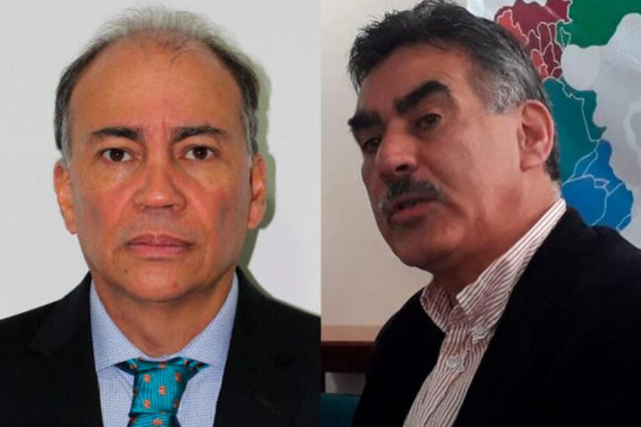 Juan Carlos Pérez, consul colombiano en Caracas y Carlos Pino García, ciudadano venezolano. / Archivo Particular