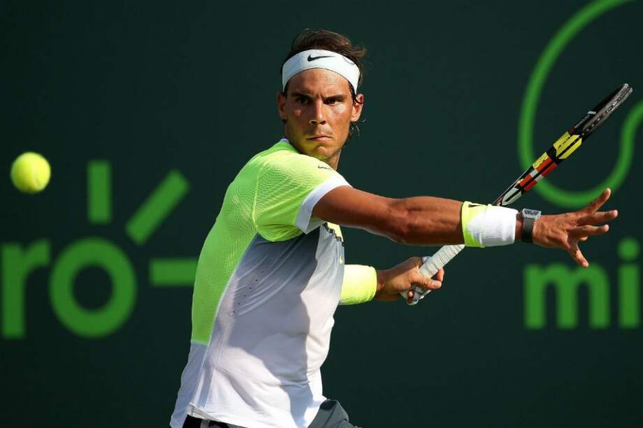 Rafael Nadal, a tercera ronda en Miami. Foto: AFP