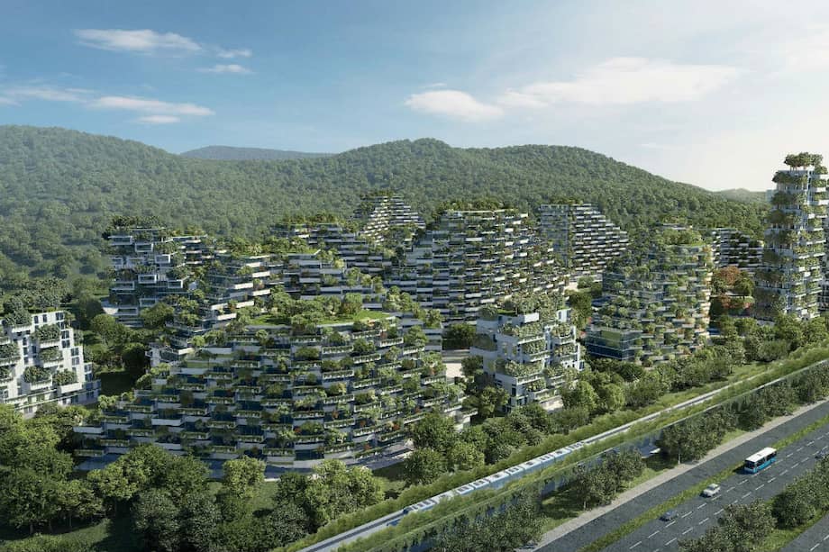 Liuzhou Forest City está siendo construida en China y, según sus creadores, servirá como modelo para desarrollar otras mega urbes "verdes" a nivel mundial. / Fotos: Stefano Boeri Architteti