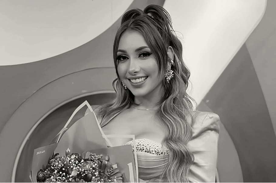 Raquel Escalante, presentadora de televisión y exreina de belleza de Guatemala.