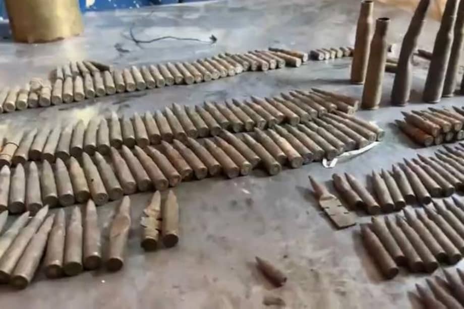 389 municiones de guerra se encontraban en una bodega de reciclaje en Ciudad Bolívar.