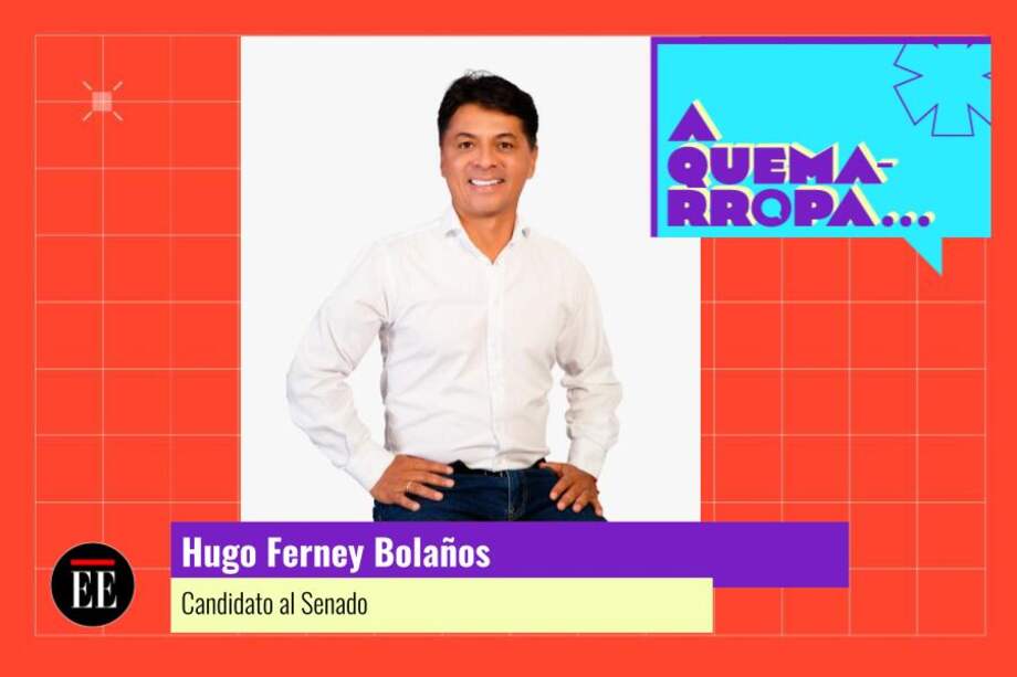 Bolaños es candidato del Centro Democrático al Senado. Tiene el número 80 en el tarjetón.
