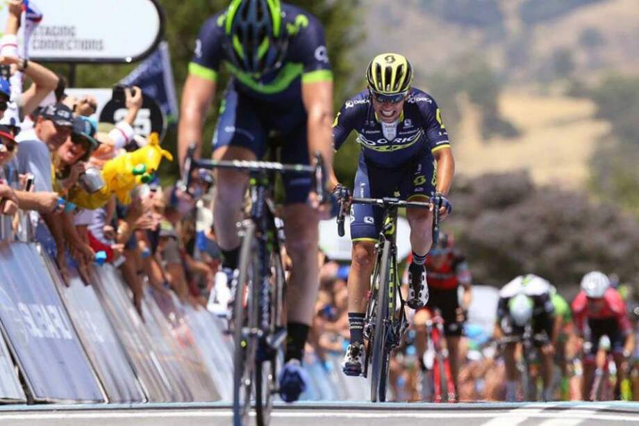 Esteban Chaves se mantiene tercero en el Tour Down Under. Foto: Orica Scott