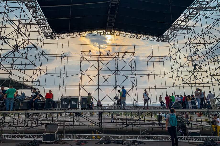 En Táchira comenzó el concierto de Nicolás Maduro, que irá hasta el domingo. / AFP