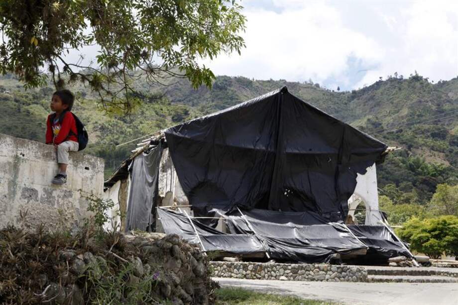 En San Andrés de Pisimbalá, Cauca, el 21 % de la población es indígena, donde se incluyen 12 etnias; el 23 % es afrodescendiente y el resto, un 56 %, campesinos. / EFE