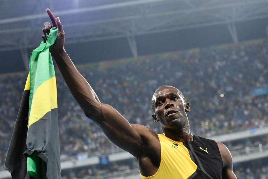 Usain Bolt ganó la triple corona en Río de Janeiro. Foto: AFP
