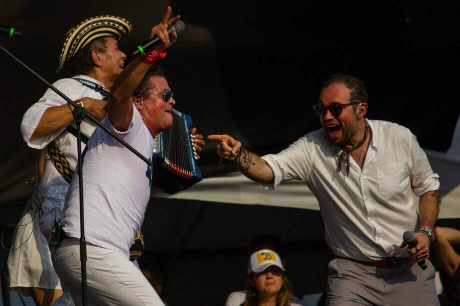 Los colombianos Carlos Vives y Santiago Cruz se presentaron este viernes en “Venezuela Aid Live”. / Luis Felipe Franco