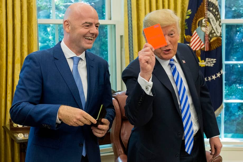 Infantino y Trump, en la Casa Blanca.