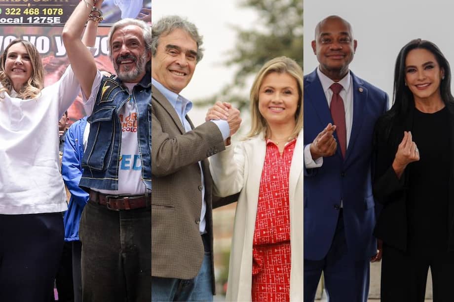 Paloma Valencia presentó a Juan Daniel Oviedo, Sergio Fajardo a Edna Bonilla y Luis Gilberto Murillo a Luz María Zapata.