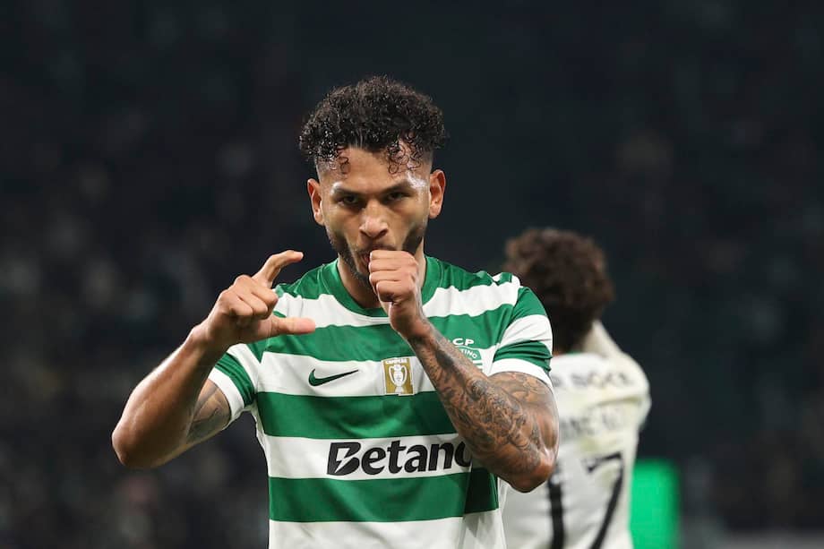 El delantero colombiano fue decisivo desde el punto penal y anotó el único gol en el 1-0 del Sporting frente al Porto, en la ida de la semifinal de la Copa de Portugal.