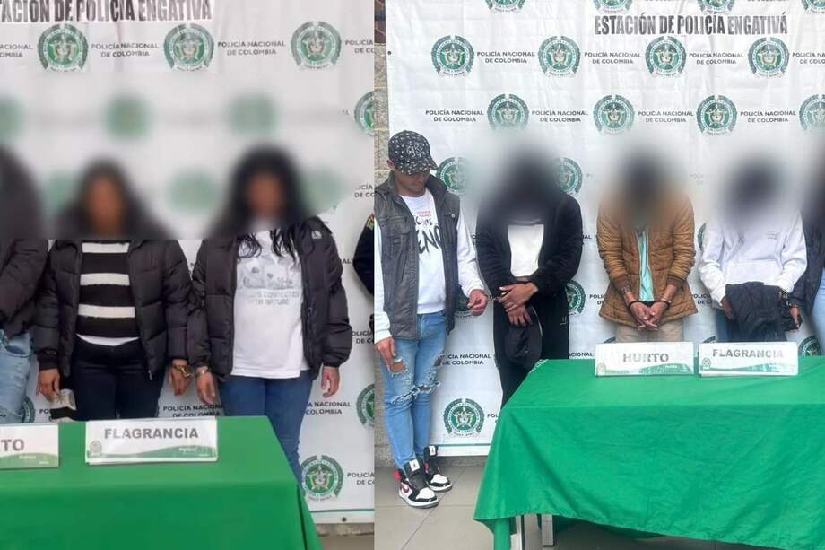 Cinco mujeres y tres hombres fueron capturados.