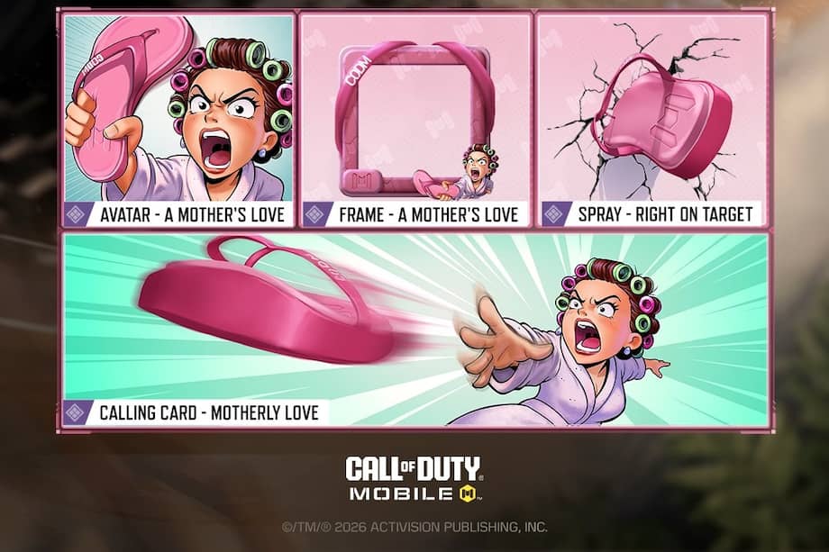 La chancla de mamá estará disponible en Call of Duty: Mobile hasta el 31 de mayo de 2026.