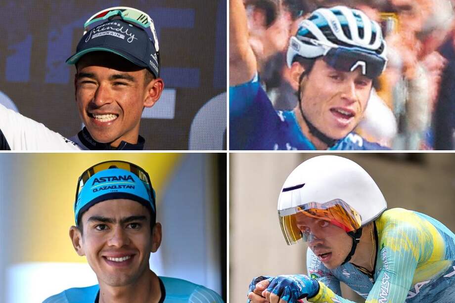 De izquierda a derecha y de arriba a abajo: Santiago Buitrago, Éiner Rubio, Harold Tejada y Sergio Higuita.
