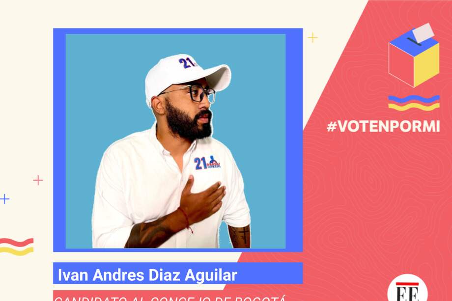 Iván Andrés Díaz, candidato al Concejo de Bogotá 2023, por el Centro Democrático.
