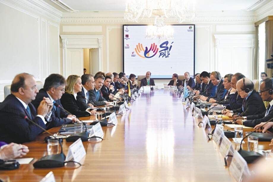 El pasado 4 de mayo los miembros del Consejo de Seguridad de la ONU sostuvieron un encuentro en Casa de Nariño con el presidente Juan Manuel Santos. / SIG.