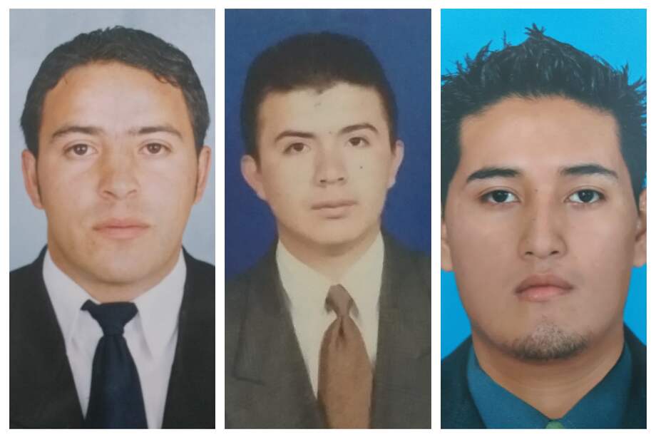 (De izq. a der.) Douglas Dimitry Guerrero, Willington Montenegro Martínez y Jair Alfonso Montenegro.
/ Cortesía