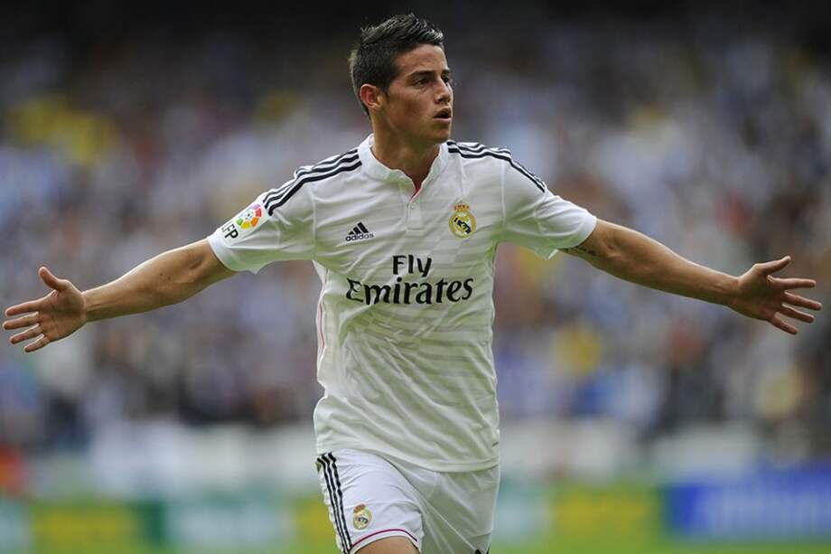 James Rodríguez, mediocampista del Real Madrid.//AFP