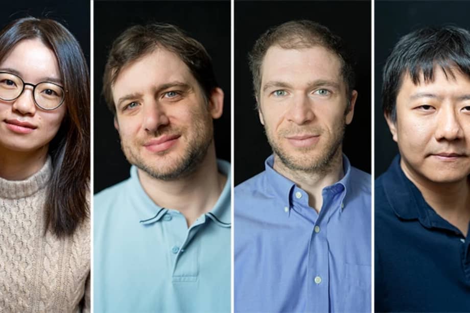 Los ganadores de la Medalla Fields de este año son, de izquierda a derecha, Hong Wang, Jacob Tsimerman, John Pardon y Yu Deng.