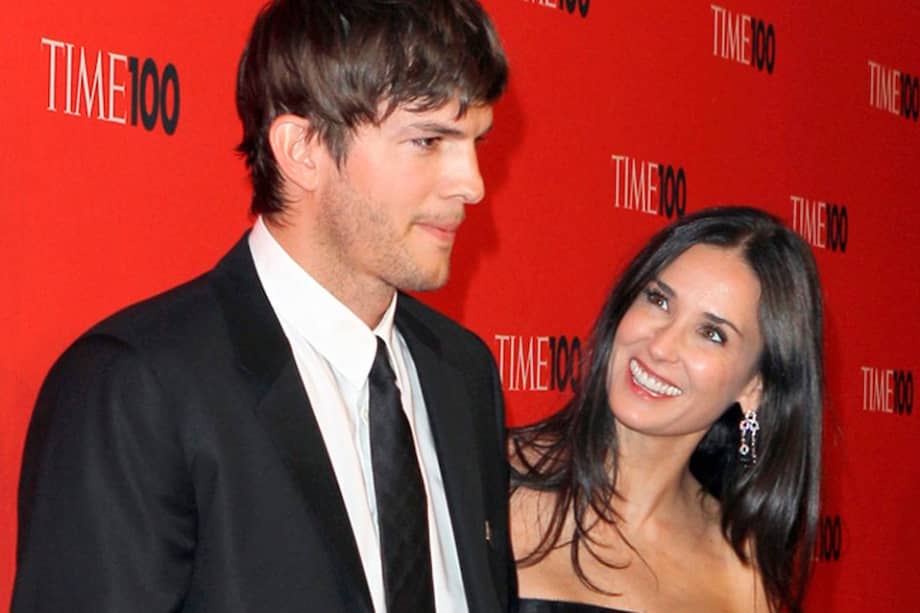Ashton Kutcher y Demi Moore.