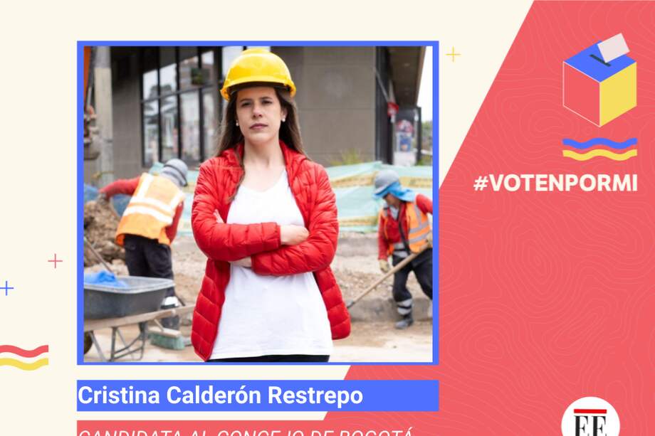 Cristina Calderón Restrepo le apuesta a que la ejecución de las obras en Bogotá sea eficiente.