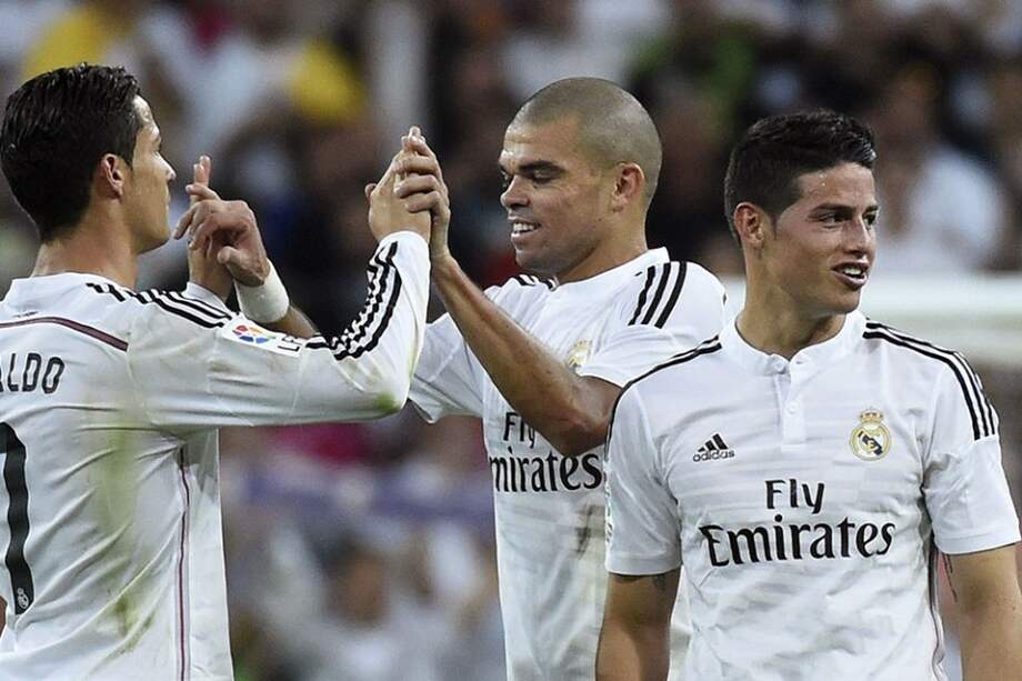 James Rodríguez, mediocampista colombiano del Real Madrid.//AFP