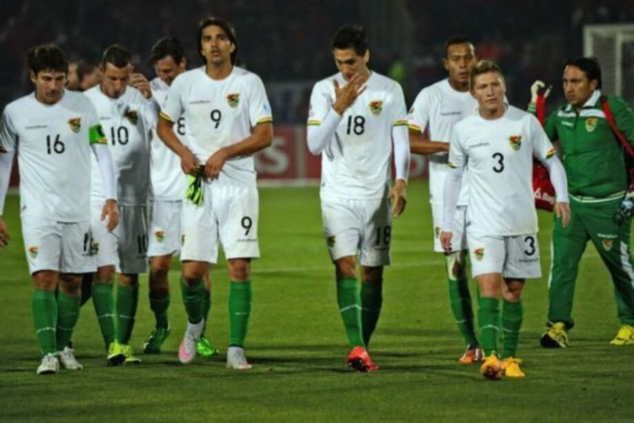 Los jugadores de la selección de Bolivia. Foto: AFP