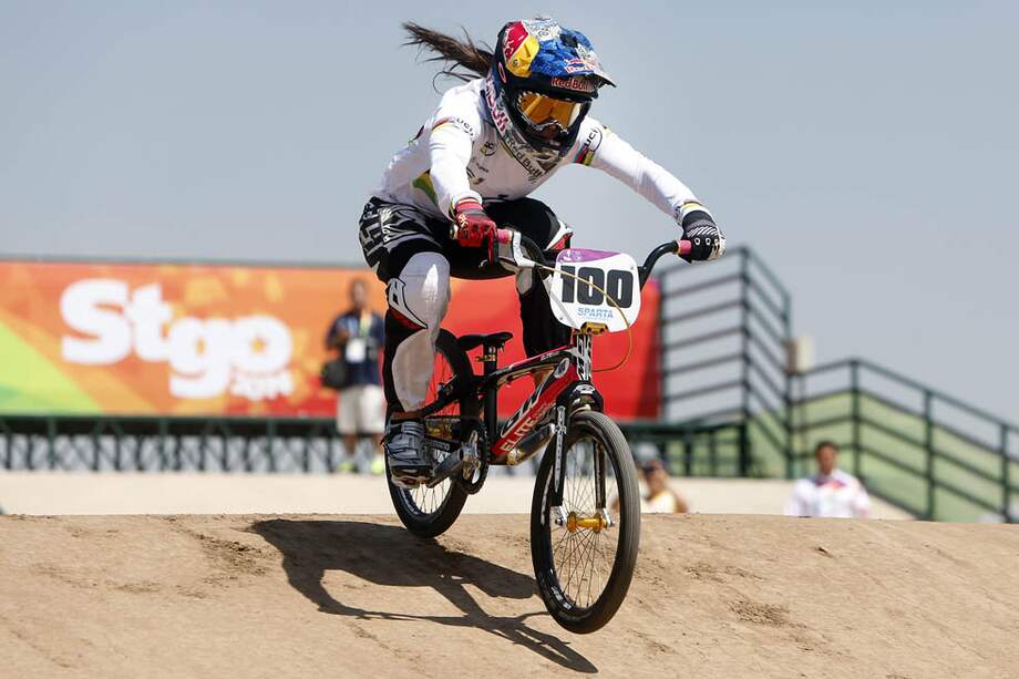 Mariana Pajón, bicampeona mundial en Argentina. / EFE