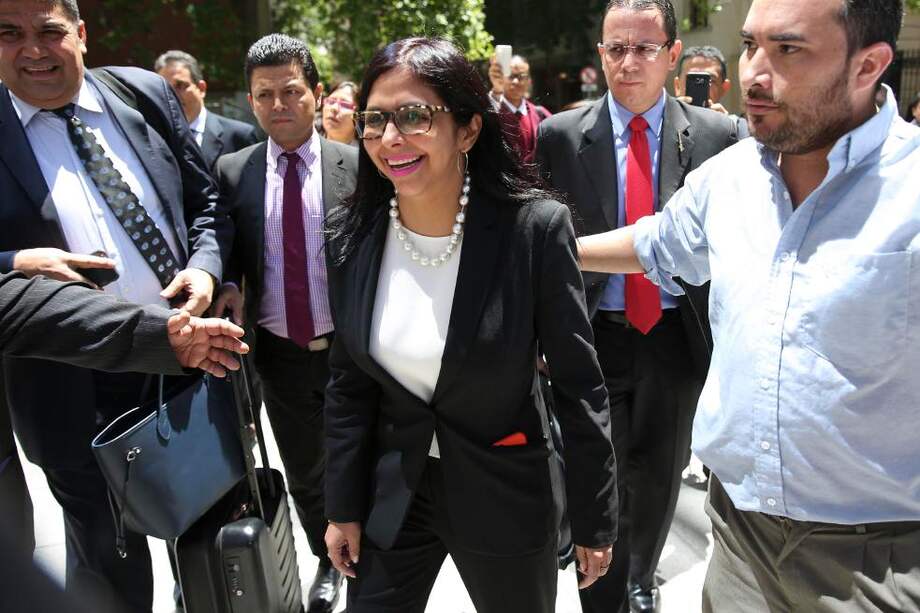 La canciller venezolana, Delcy Rodríguez. / AFP