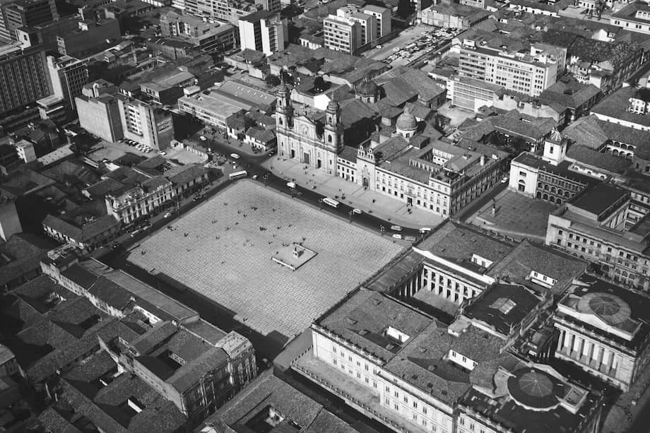 Centro de Bogotá, en 1965./Saúl Orduz, Foto de la colección del Museo de Bogotá.