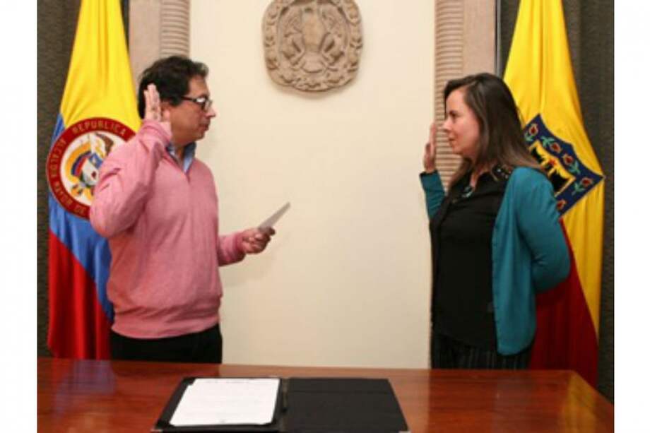 Rivas cuando fue designada gerente de la Caja de Vivienda Popular en marzo de 2013.