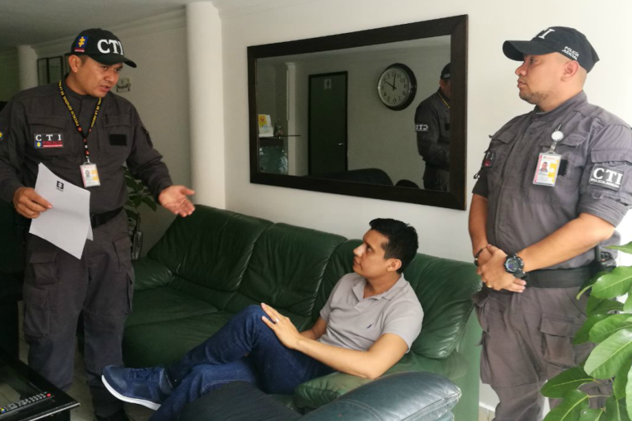 Paulo Enrique Muñoz fue capturado el pasado domingo por agentes del CTI. / Cortesía Fiscalía General