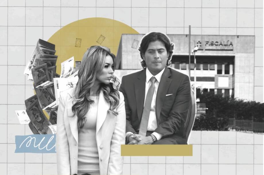 Nicolás Petro y Daysuris Vásquez fueron capturados el pasado 29 de julio en Barranquilla. / Ilustración: Viviana Velásquez